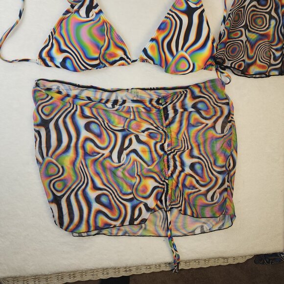 Multicolor Swirl Bikini Set - Picture 7 of 10